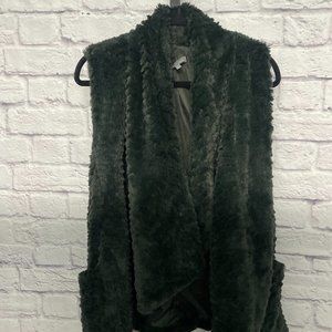 Gray Faux fur Vest